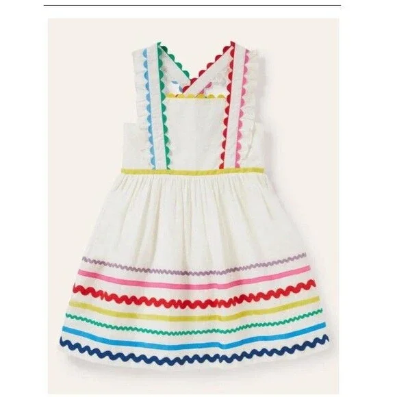 boden embroidered twirly dress Boden Girls Annalisa Twirly Sundress in Red main image 0